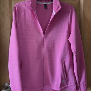 Adidas Women's Vibrant Pink Full-Zip Jacket